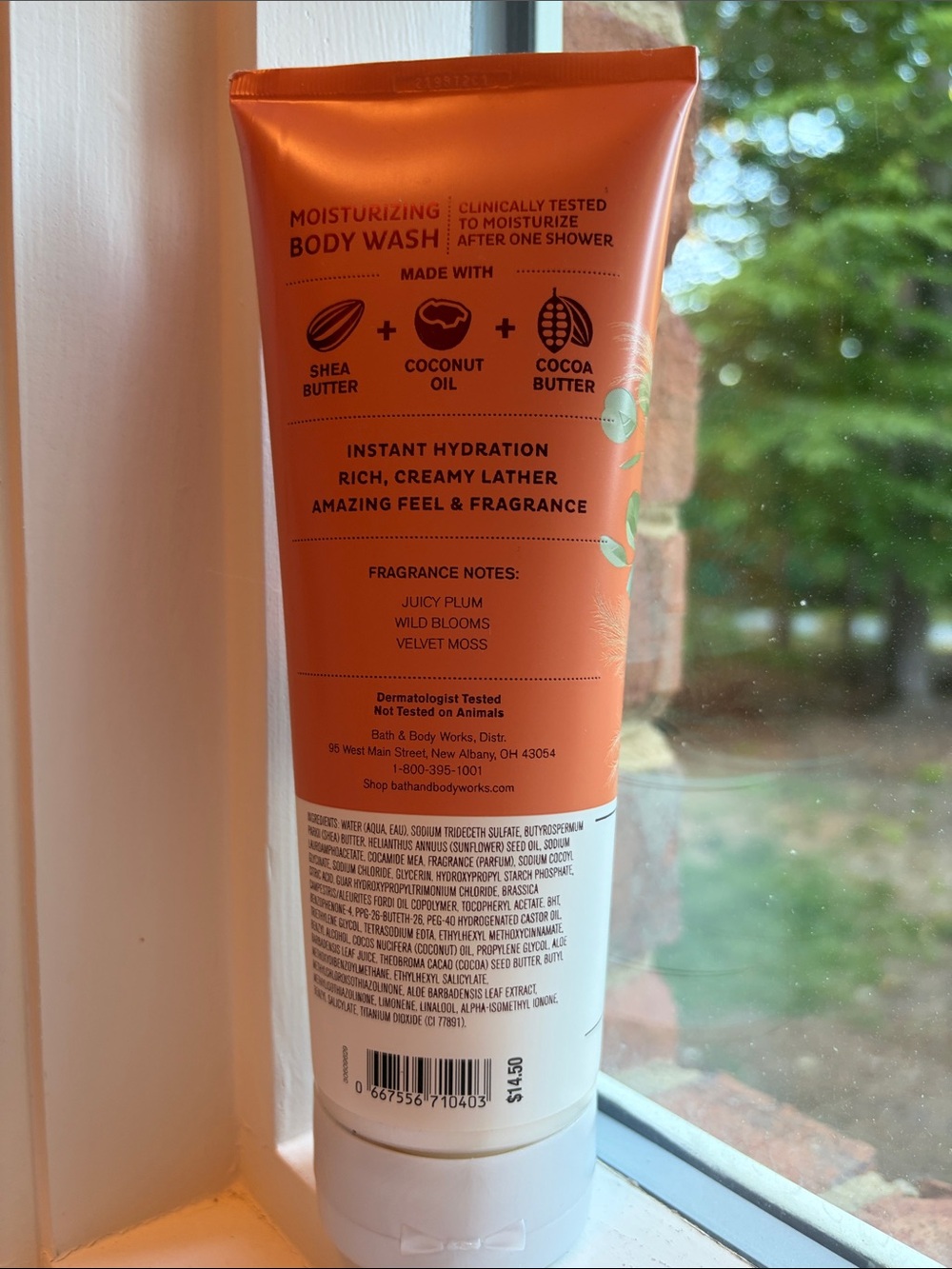 Bath & Body Works Fall In Bloom Moisturizing Body Wash - Orange and White - Picture 2 of 2
